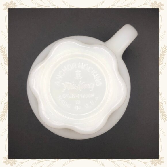 Vintage Anchor Hocking Fire-King Concord Milk Glass Mugs – Set of 6 (1960s) - Picture 7 of 8